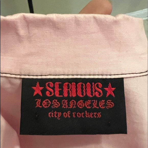 Vintage SERIOUS Brand Pink Reform School Dress sz L - Picture 8 of 12